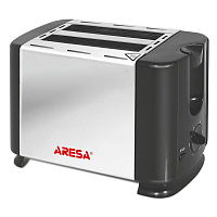 Тостер Aresa AR-3005 735Вт черный/серебристый