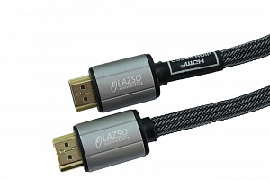 Кабель аудио-видео Lazso WH-111-B HDMI (m)/HDMI (m) 3м. Позолоченные контакты черный (WH-111(3M)-B)