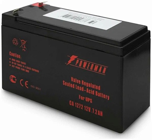 Батарея для ИБП Powerman CA1272 мощность 12В, емкость 7Ач