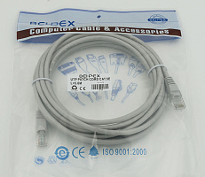 Патч-корд cat5E molded 5м серый RJ-45 (m)-RJ-45 (m)