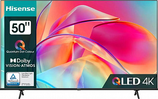 Телевизор QLED 50" Hisense 50E7KQ черный 4K Ultra HD SmartTV