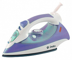 Утюг DELTA DL-415 белый с фиолетовым