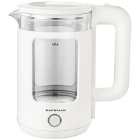 Чайник электрический Backman BM-TEA 716 1,8л 2200Вт белый