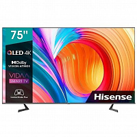 Телевизор QLED 75" Hisense 75A7GQ черный 4K Ultra HD Smart TV