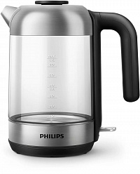 Чайник электрический Philips HD9339/80 1.7л. 2200Вт 
черный/серебристый