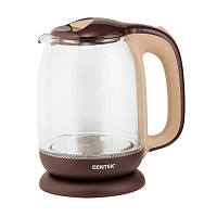 Чайник электрический Centek CT-0034 Coffee 1.8л 2200Вт стекло/коричневый