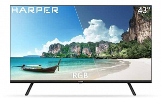 Телевизор LED 43" Harper 43F721TS черный