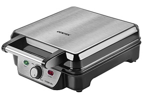 Вафельница Centek CT-1453 1000Вт серебристый/черный