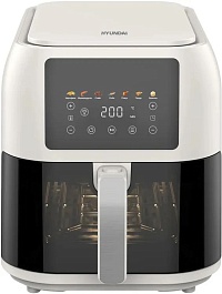 Аэрогриль Hyundai HYF-9083 8л 1700Вт сливочный/черный