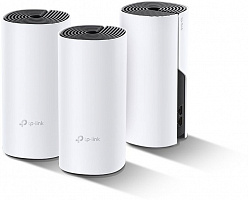 Бесшовный Mesh роутер TP-Link DECO P9(3-PACK) AC1200 10/100/1000BASE-TX белый (упак.:3шт)