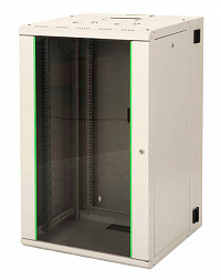 Шкаф коммутационный Lande Proline (LN-PR20U6045-BL-111) настенный 20U 600x450мм пер.дв.стекл задн.дв.стал.лист направл.под закл.гайки 100кг черный 34