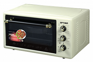 Мини-печь Optima OF-48BR (48л, таймер, лампа, противень 2шт., решетка, бежевый, 1600Вт)