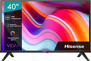 Телевизор DLED 40" Hisense 40A4K черный SmartTV