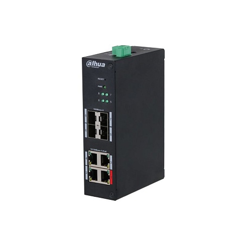 Коммутатор Dahua DH-HS4408-4ET-96 (L2) 4x100Мбит/с 4SFP 4PoE 96W управляемый