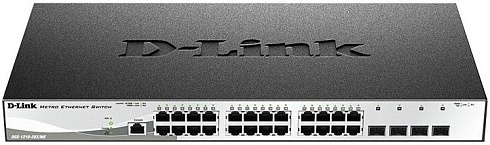 Коммутатор D-Link DGS-1210-28X/ME/C1A (L2+) 24x1Гбит/с 4x10G SFP+ управляемый