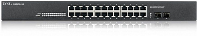 Коммутатор Zyxel GS1100-24 v3 GS1100-24-EU0103F 24G 2SFP неуправляемый