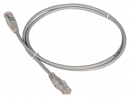 Патч-корд Lanmaster TWT-45-45-1.5-GY UTP RJ-45 вил.-вилка RJ-45 кат.5E 1.5м серый ПВХ (уп.:1шт)