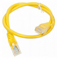 Патч-корд Lanmaster TWT-45-45-0.5-YL UTP RJ-45 вил.-вилка RJ-45 кат.5E 0.5м желтый ПВХ (уп.:1шт)