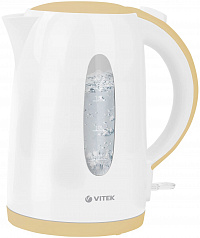 Чайник электрический Vitek VT-7078 (MC) 1.7л 2200Вт белый/бежевый