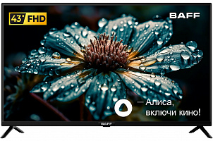 Телевизор LED 42" BAFF 43Y FHD-R черный SmartTV