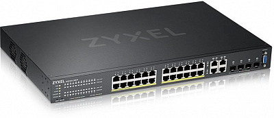 Коммутатор Zyxel NebulaFlex Pro GS2220-28HP GS2220-28HP-EU0101F 28G 24PoE+ 375W управляемый