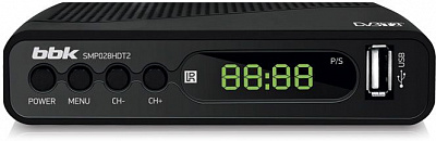 Ресивер DVB-T2 BBK SMP028HDT2 черный