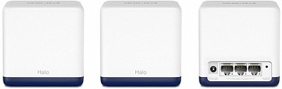 Бесшовный Mesh роутер Mercusys Halo H50G(3-pack) AC1900 10/100/1000BASE-TX белый (упак.:3шт)