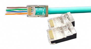 Коннектор Lanmaster (TWT-PL45-8P8C-6) UTP кат.6 RJ45 прозрачный (упак.:100шт)