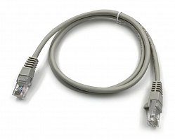 Патч-корд Buro UTP 4 пары cat5E CCA molded 1м серый RJ-45 (m)-RJ-45 (m)