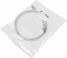 Патч-корд Lanmaster TWT-45-45-1.0/S-GY FTP RJ-45 вил.-вилка RJ-45 кат.5E 1м серый ПВХ (уп.:1шт)