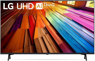 Телевизор LED 65" LG 65UT80006LA.ARUB черный 4K SmartTV безрамочный