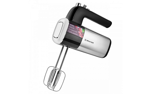 Миксер ручной Brayer BR1302 800Вт серебристый/черный