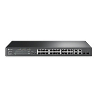 Коммутатор TP-Link TL-SL2428P 24x100Mb 4G 24PoE+ 250W управляемый