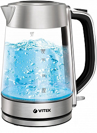 Чайник электрический Vitek VT-1184 1.7л 2200Вт серебристый