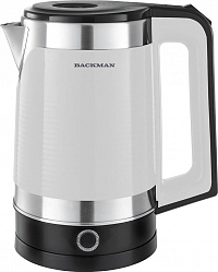 Чайник электрический Backman BACKMAN BM-TEA 721 1.8л 2200Вт белый