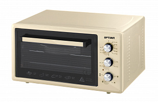 Мини-печь Optima OFС-48B (48л,конвекция,таймер,лампа,противень 2шт.,реш,1650Вт, бежевый)