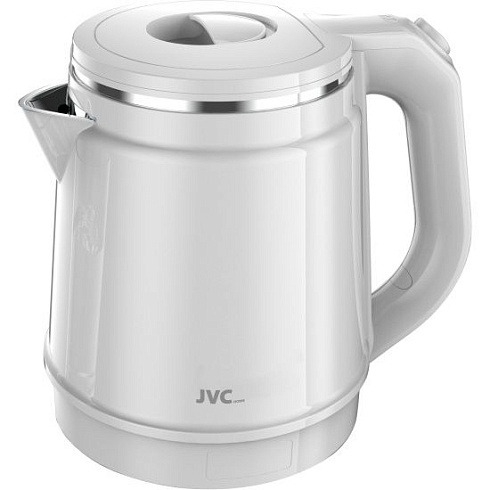 Чайник электрический JVC JK-KE1810 1.8л 2400Вт белый (нержавеющая сталь/пластик)