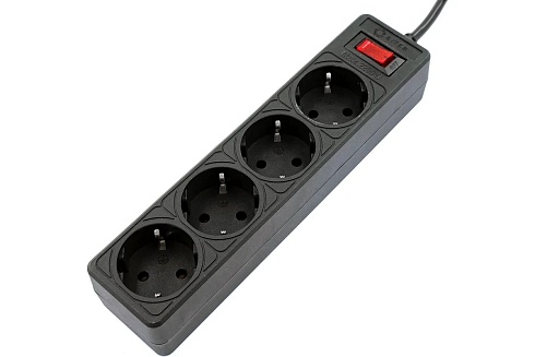 Сетевой фильтр 5bites GARDA SP4B-518 4 роз. 1.8м черный