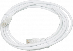 Патч-корд Lanmaster LAN-PC45/U5E-3.0-WH UTP RJ-45 вил.-вилка RJ-45 кат.5E 3м белый LSZH (уп.:1шт)