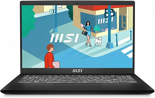 Ноутбук 15.6" MSI Modern 15 H B13M-097XRU черный i7-13700H 16GB/512GB IrisXeGr DOS (9S7-15H411-097)