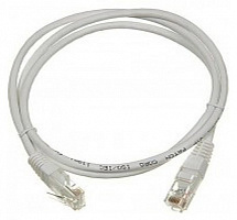 Патч-корд Lanmaster TWT-45-45-1.0-GY UTP RJ-45 вил.-вилка RJ-45 кат.5E 1м серый ПВХ (уп.:1шт)