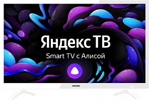 Телевизор LED 24" Asano 24LH8011T белый SmartTV