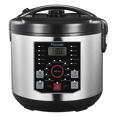 Мультиварка Pioneer MC201 5л 860Вт серебристый/черный