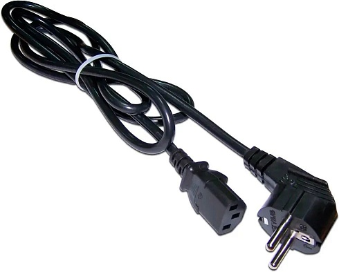 Кабель Lanmaster LAN-PP13/14-1.0-BK C13-С14 проводник.:3x0.75мм2 1м (упак.:1шт) черный