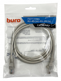 Патч-корд Buro UTP 4 пары cat5E CCA molded 2м серый RJ-45 (m)-RJ-45 (m)