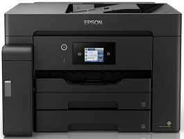 МФУ струйный Epson M15140 (C11CJ41404/ C11CJ41402) A3+ Duplex Net WiFi USB черный