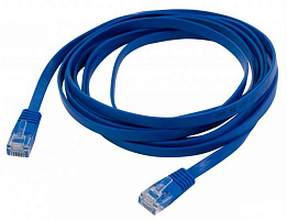 Патч-корд cat5E molded 1м синий RJ-45 (m)-RJ-45 (m)