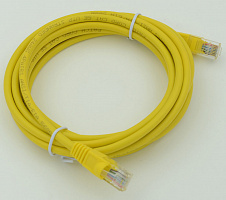 Патч-корд cat5E molded 3м желтый RJ-45 (m)-RJ-45 (m)