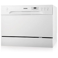 Посудомоечная машина BBK 55-DW012D белый, 6 комплекток, компактная