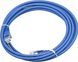 Патч-корд Lanmaster LAN-PC45/U5E-3.0-BL UTP RJ-45 вил.-вилка RJ-45 кат.5E 3м синий LSZH (уп.:1шт)